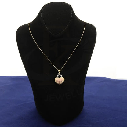 Gold Heart Necklace (Chain With Pendant) 18Kt - Fkjnkl18K2400 Necklaces