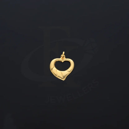 Gold Heart Pendant 21Kt - Fkjpnd21Km8208 Pendants