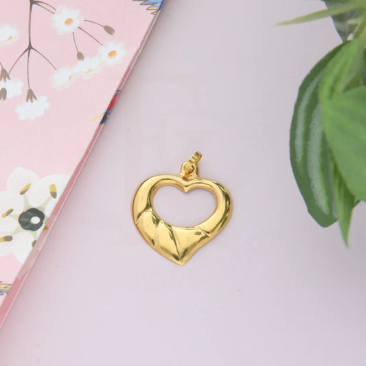 Gold Heart Pendant 21Kt - Fkjpnd21Km8208 Pendants