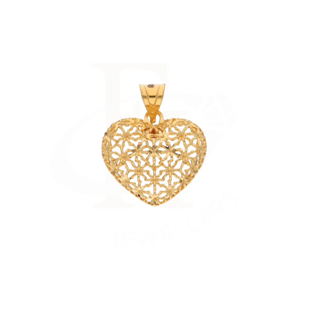 Gold Heart Pendant 21Kt - Fkjpnd21Km8381 Pendants