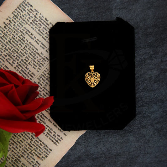 Gold Heart Pendant 21Kt - Fkjpnd21Km8392 Pendants