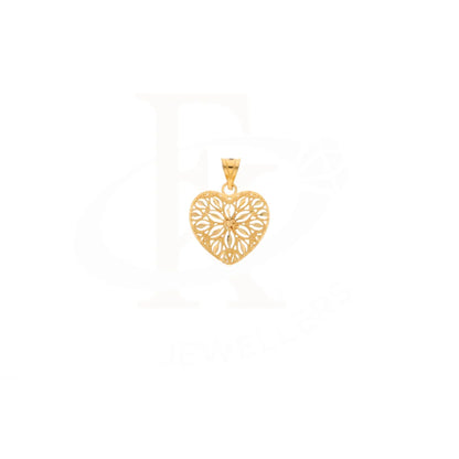 Gold Heart Pendant 21Kt - Fkjpnd21Km8393 Pendants