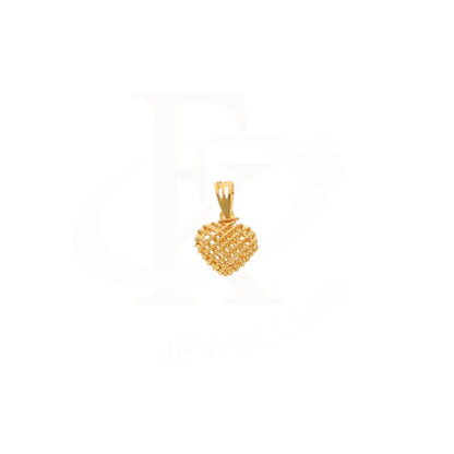 Gold Heart Pendant 21Kt - Fkjpnd21Km8426 Pendants