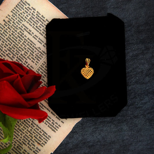 Gold Heart Pendant 21Kt - Fkjpnd21Km8426 Pendants