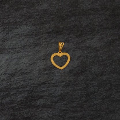 Gold Heart Pendant 21Kt - Fkjpnd21Km8429 Pendants