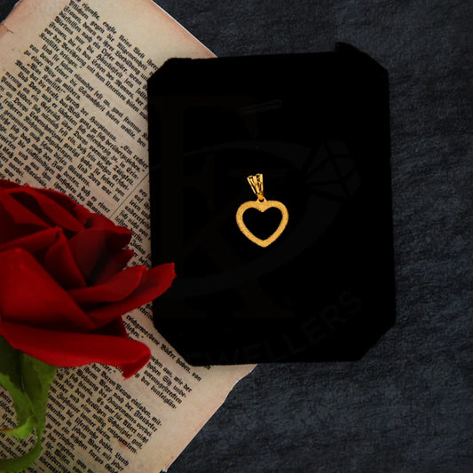 Gold Heart Pendant 21Kt - Fkjpnd21Km8429 Pendants