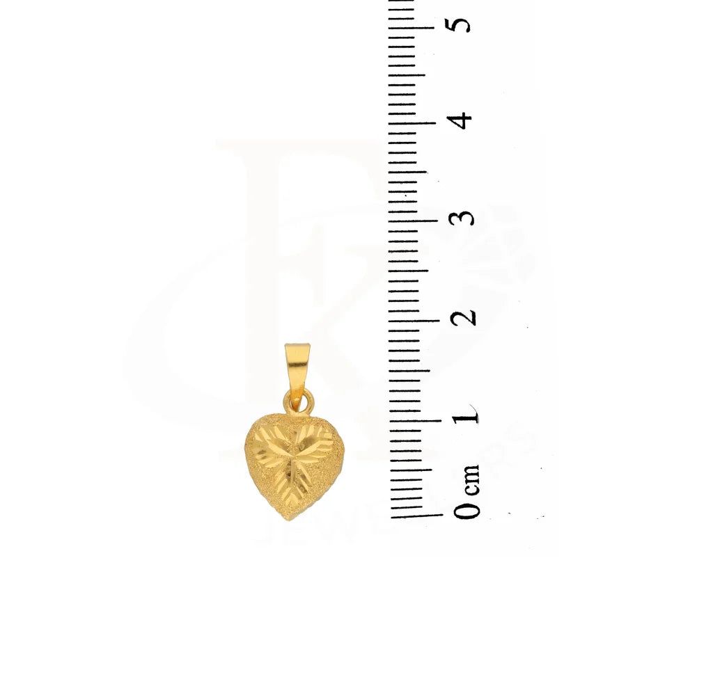 Gold Heart Pendant 22Kt - Fkjpnd22K3037 Pendants