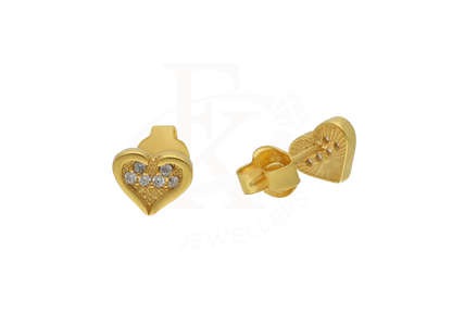 Gold Heart Pendant Set (Necklace Earrings And Ring) 18Kt - Fkjnklst18K2445 Sets