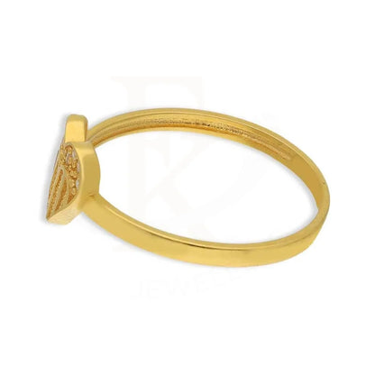 Gold Heart Pendant Set (Necklace Earrings And Ring) 18Kt - Fkjnklst18K2446 Sets