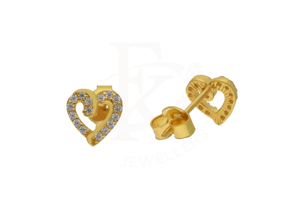 Gold Heart Pendant Set (Necklace Earrings And Ring) 18Kt - Fkjnklst18K2447 Sets