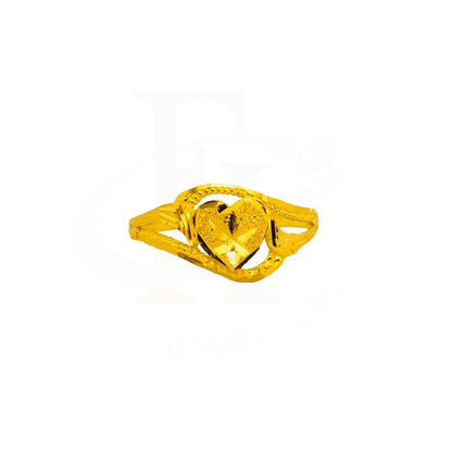 Gold Heart Ring 22Kt - Fkjrn2020 Rings