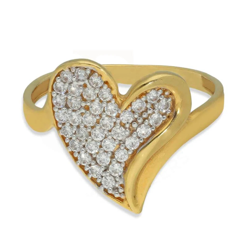 Gold Heart Ring 22Kt - Fkjrn22K3177 Rings