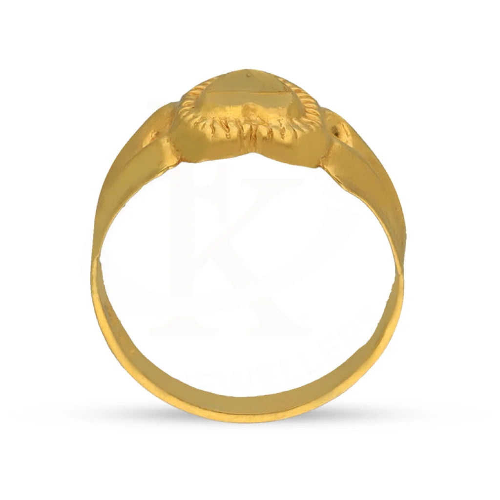 Gold Heart Shaped Baby Ring 22Kt - Fkjrn22K3820 Rings