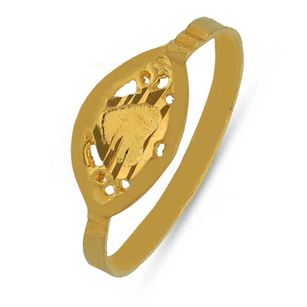 Gold Heart Shaped Baby Ring 22Kt - Fkjrn22K3824 Rings