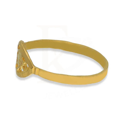 Gold Heart Shaped Baby Ring 22Kt - Fkjrn22K3824 Rings