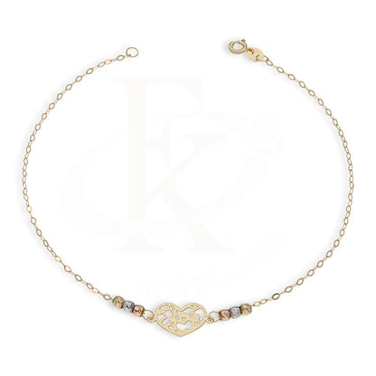 Gold Heart Shaped Bracelet 18Kt - Fkjbrl18K5382 Bracelets