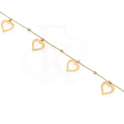 Gold Heart Shaped Bracelet 18Kt - Fkjern18K7791 Bracelets