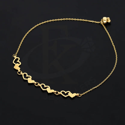 Gold Heart Shaped Bracelet 18Kt - Fkjbrl18K7828 Bracelets