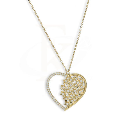 Gold Heart Shaped Necklace 18Kt - Fkjnkl18K5272 Necklaces