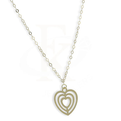 Gold Heart Shaped Necklace 18Kt - Fkjnkl18Km5289 Necklaces