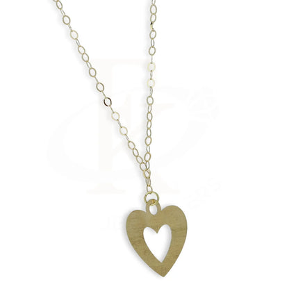 Gold Heart Shaped Necklace 18Kt - Fkjnkl18Km5296 Necklaces