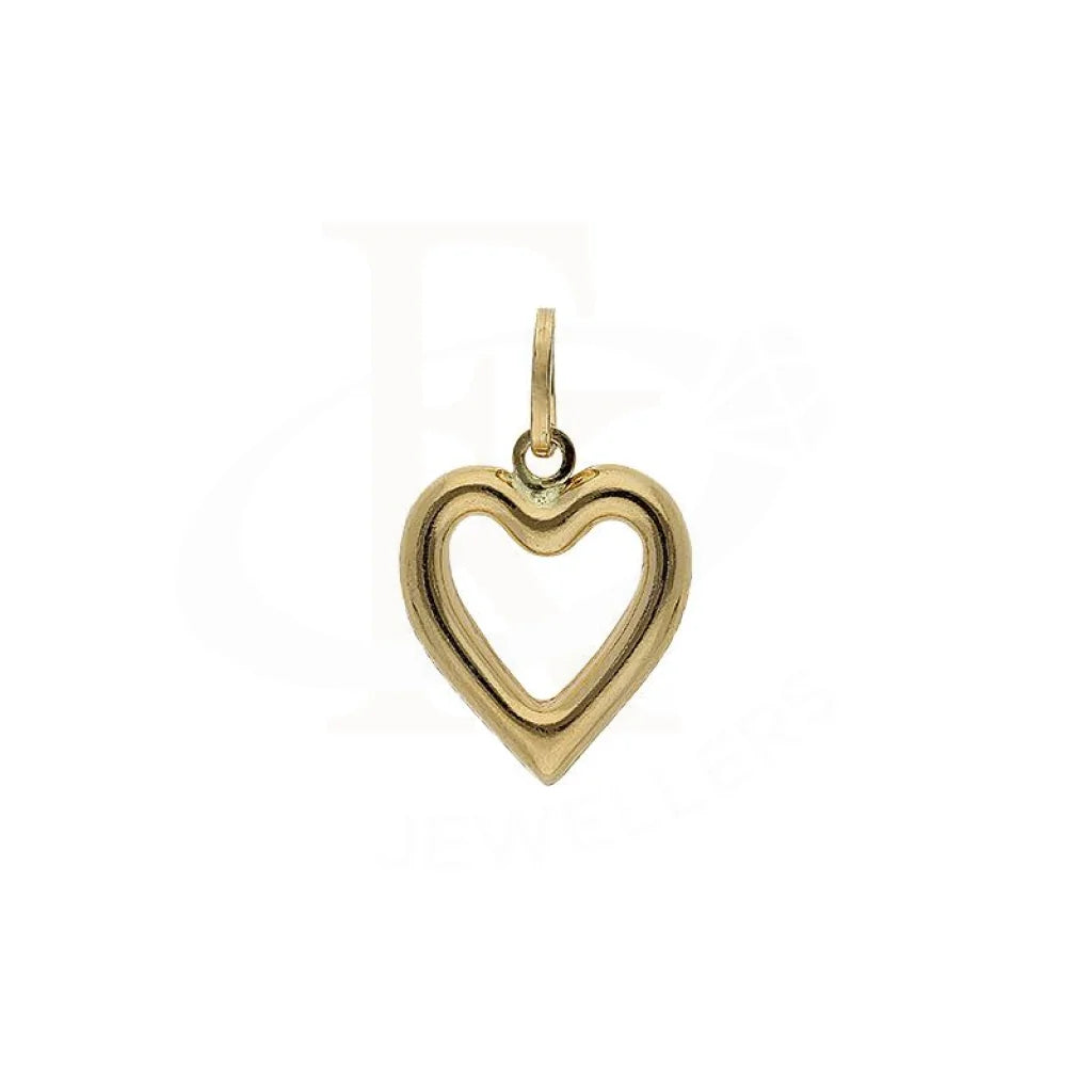 Gold Heart Shaped Pendant 18Kt - Fkjpnd18K2257 Pendants