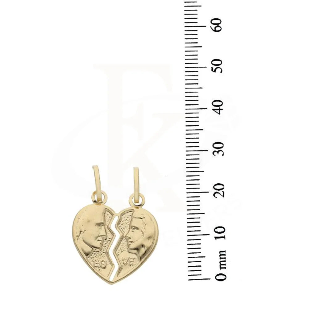 Gold Heart Shaped Pendant 18Kt - Fkjpnd18K2412 Pendants