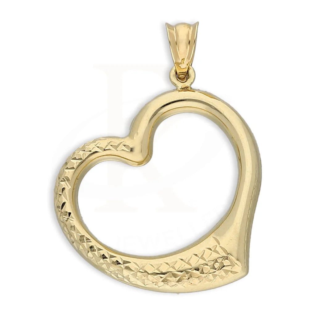 Gold Heart Shaped Pendant 18Kt - Fkjpnd18K5466 Pendants