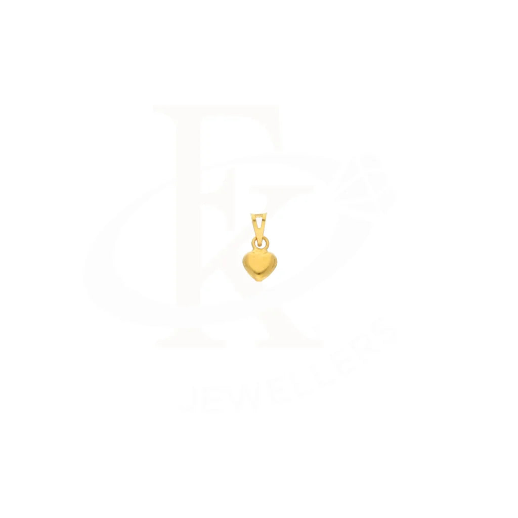 Gold Heart Shaped Pendant 21Kt - Fkjpnd21Km8406 Pendants