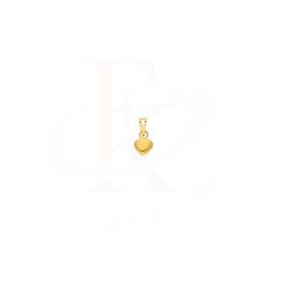 Gold Heart Shaped Pendant 21Kt - Fkjpnd21Km8406 Pendants