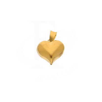 Gold Heart Shaped Pendant 21Kt - Fkjpnd21Km8525 Pendants