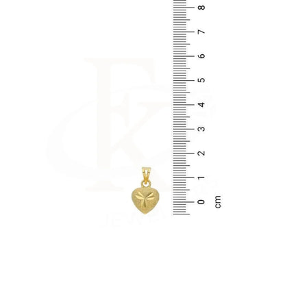 Gold Heart Shaped Pendant Set (Necklace And Earrings) 18Kt - Fkjnklst18K2440 Sets