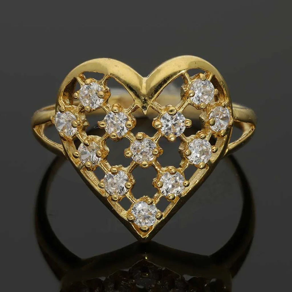 Gold Heart Shaped Ring 18Kt - Fkjrn18K3278 Rings