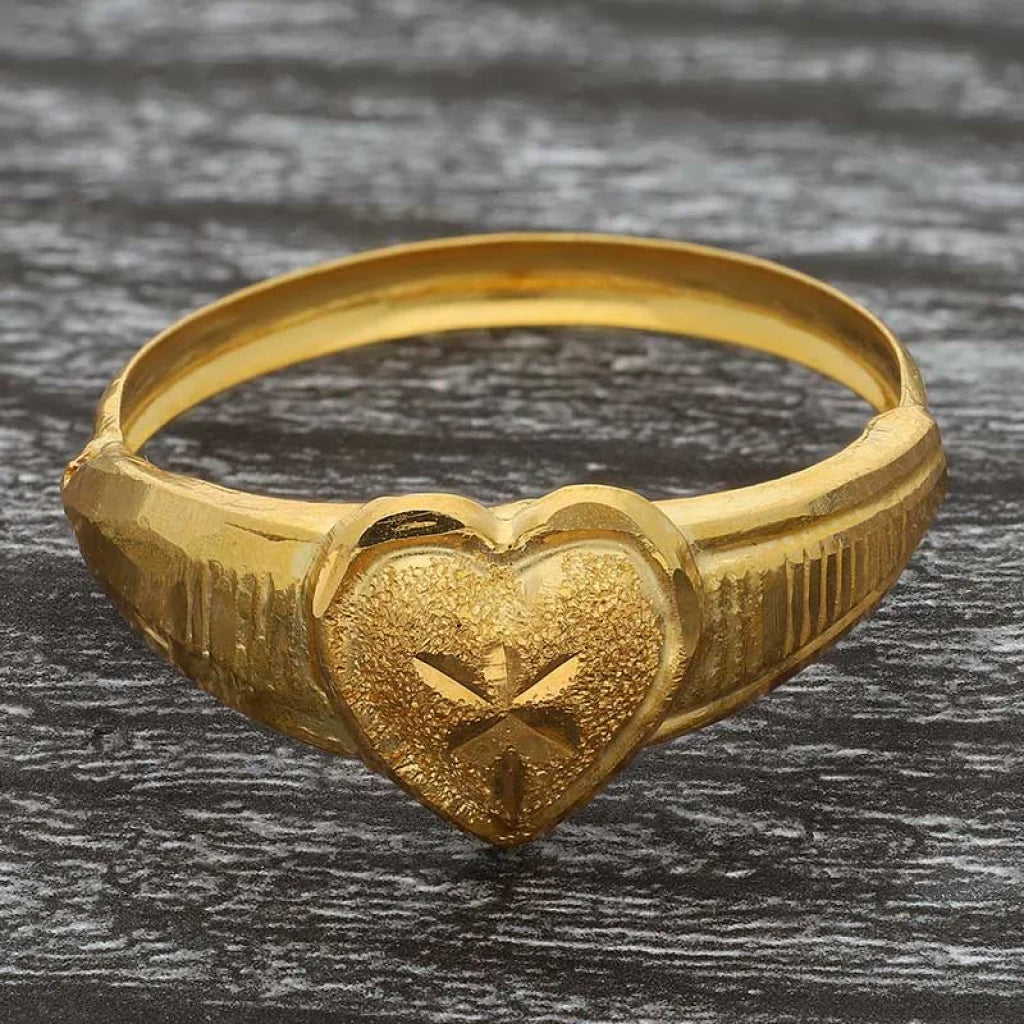 Gold Heart Shaped Ring 18Kt - Fkjrn18K3453 Rings