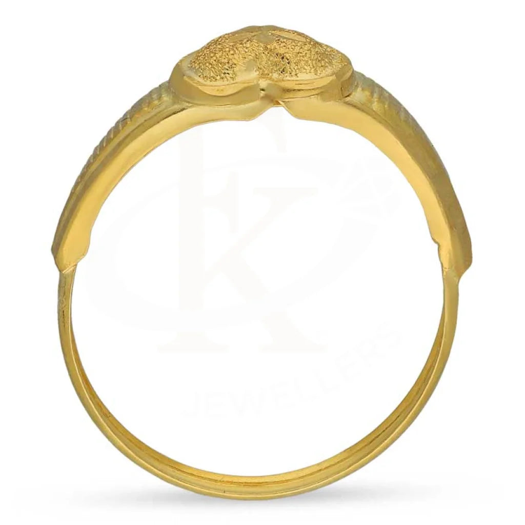 Gold Heart Shaped Ring 18Kt - Fkjrn18K3453 Rings