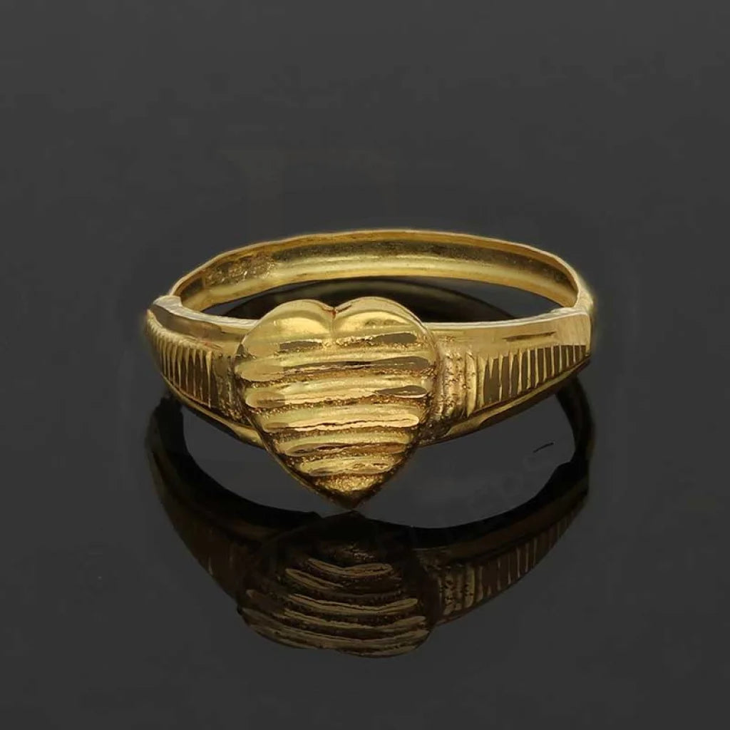 Gold Heart Shaped Ring 18Kt - Fkjrn18K3768 Rings