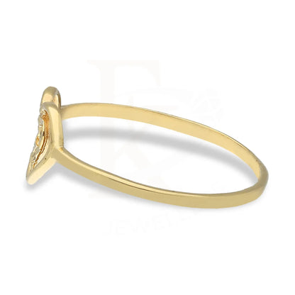 Gold Heart Shaped Ring 18Kt - Fkjrn18K5496 Rings