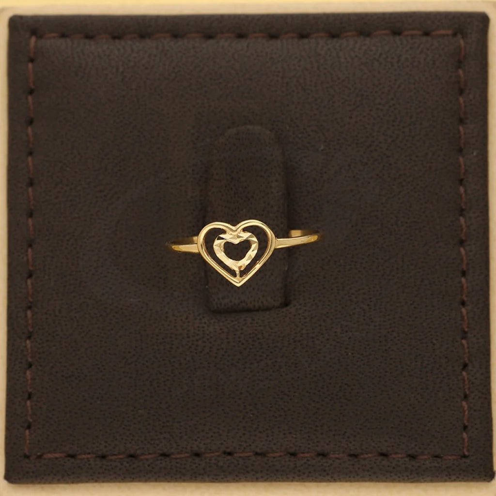 Gold Heart Shaped Ring 18Kt - Fkjrn18K5496 Rings