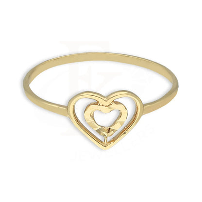 Gold Heart Shaped Ring 18Kt - Fkjrn18K5496 Rings