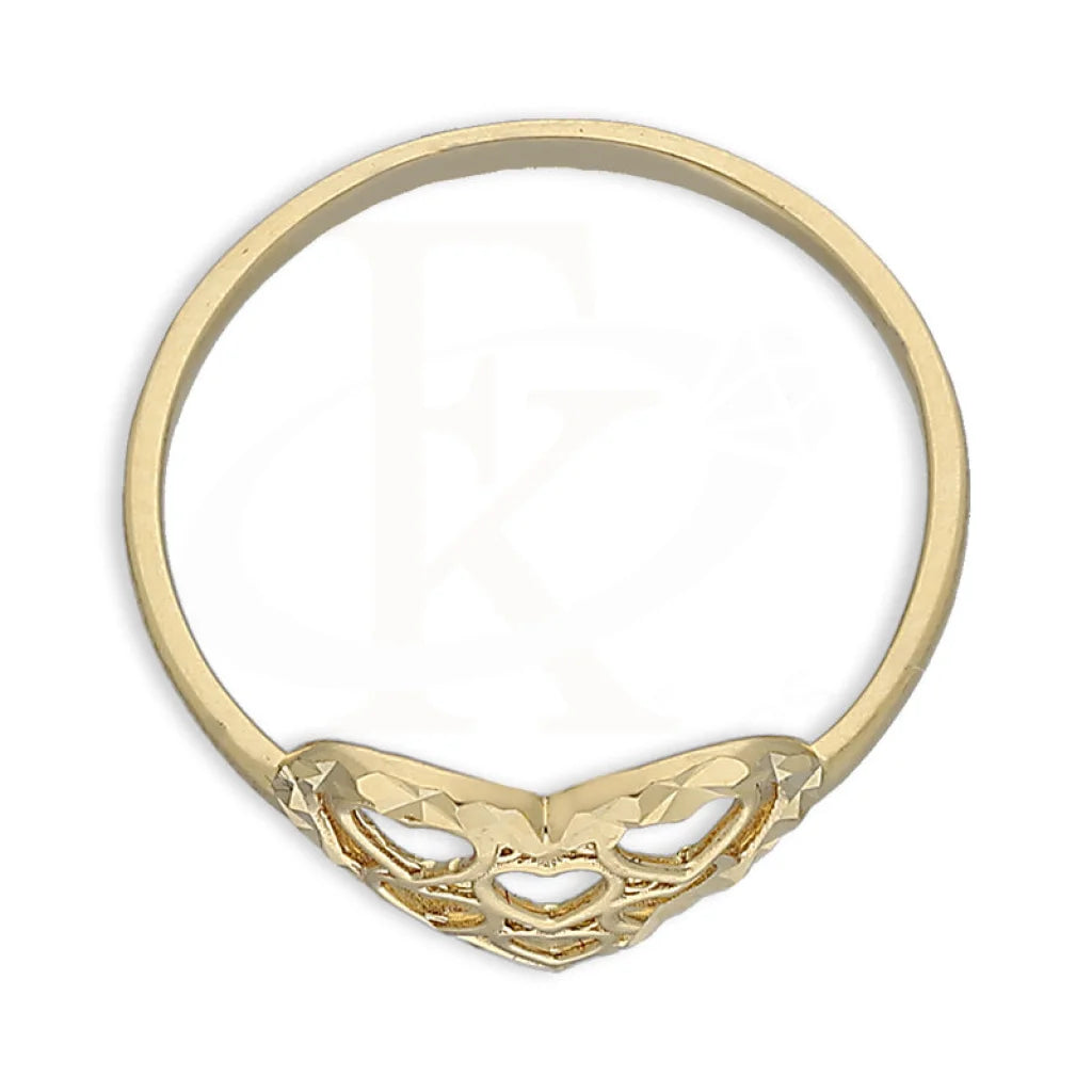 Gold Heart Shaped Ring 18Kt - Fkjrn18K5498 Rings