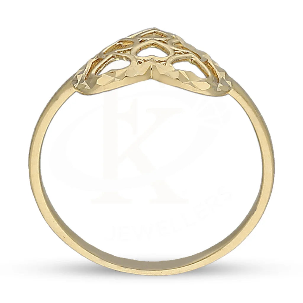 Gold Heart Shaped Ring 18Kt - Fkjrn18K5498 Rings