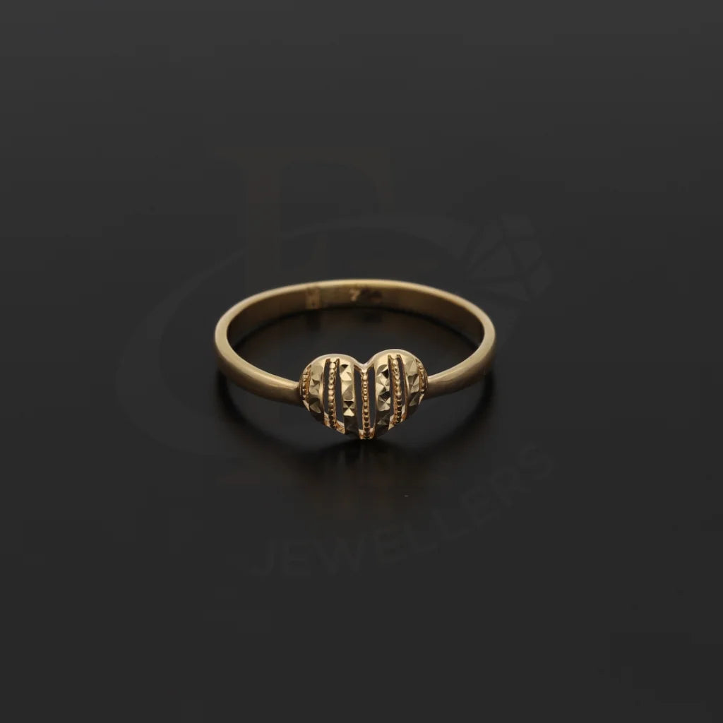 Gold Heart Shaped Ring 18Kt - Fkjrn18K7343 Rings