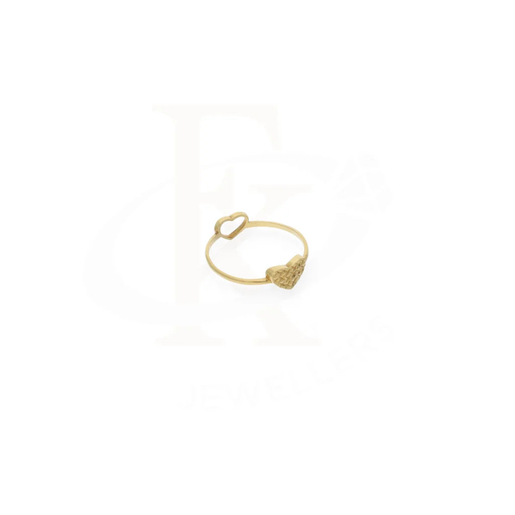 Gold Heart Shaped Ring 18Kt - Fkjrn18K7886 Rings