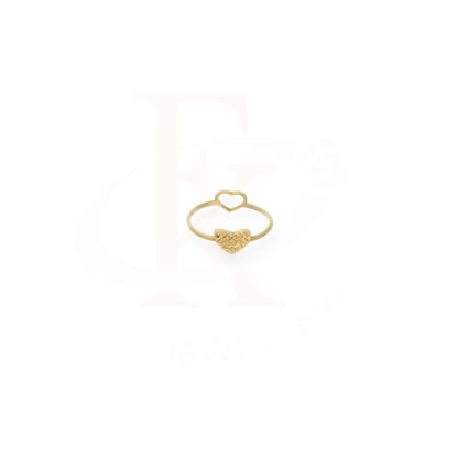 Gold Heart Shaped Ring 18Kt - Fkjrn18K7886 Rings