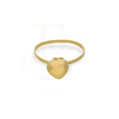 Gold Heart Shaped Ring 21Kt - Fkjrn21K2612 Rings