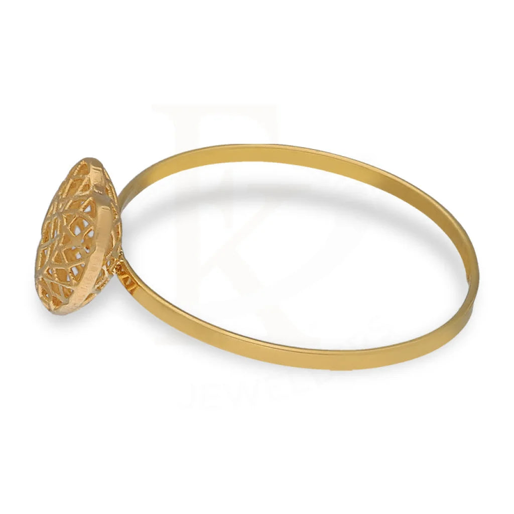 Gold Heart Shaped Ring 21Kt - Fkjrn21Km5402 Rings