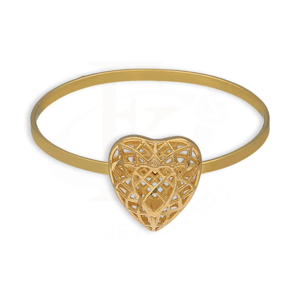 Gold Heart Shaped Ring 21Kt - Fkjrn21Km5402 Rings