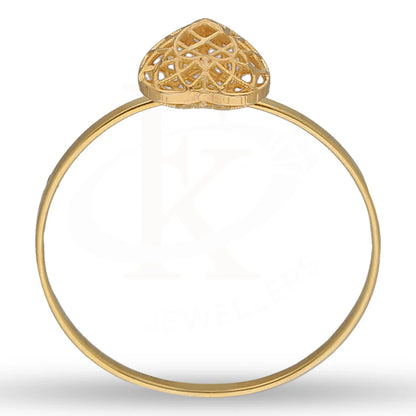 Gold Heart Shaped Ring 21Kt - Fkjrn21Km5402 Rings