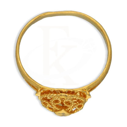 Gold Heart Shaped Ring 22Kt - Fkjrn22K3729 Rings