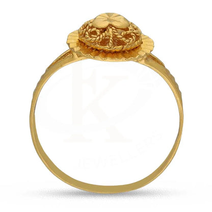 Gold Heart Shaped Ring 22Kt - Fkjrn22K3735 Rings